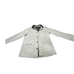 "Lands End" VTG? Men's Barn Coat SZ L (42-44) CHore Coat Flannel Lined PLZ READ!